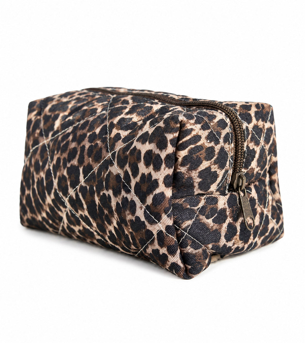 Travel Toiletry Leopard Print Makeup Bag Organizer for Women