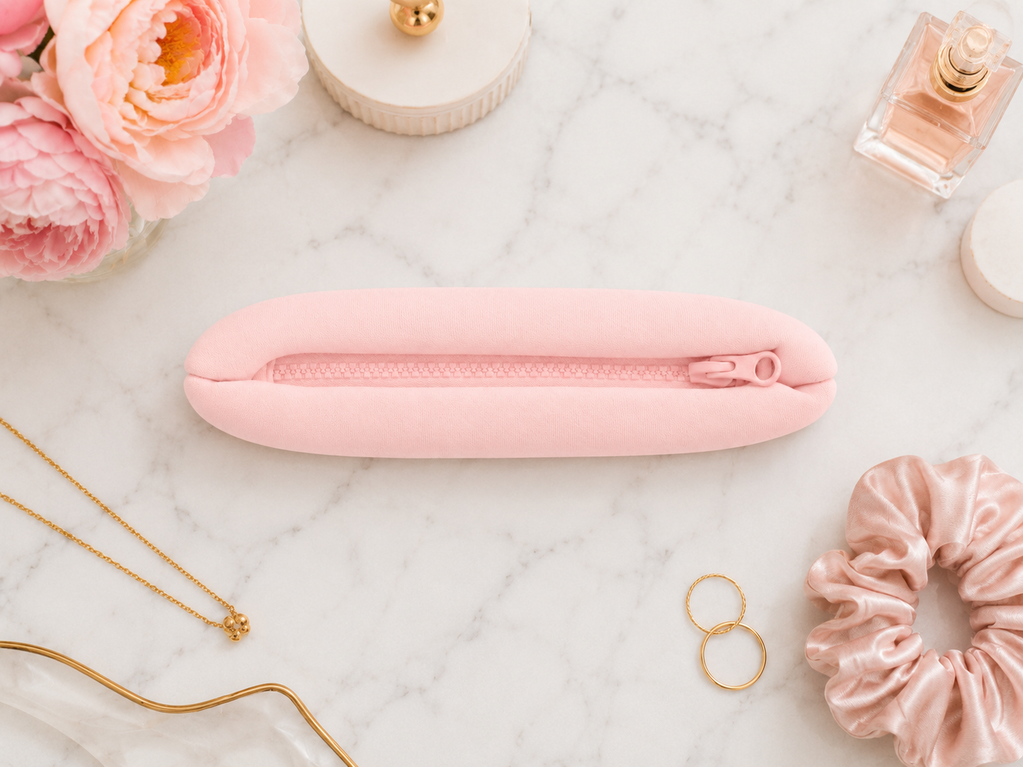 Small Puffy Travel Cosmetic Makeup Bag